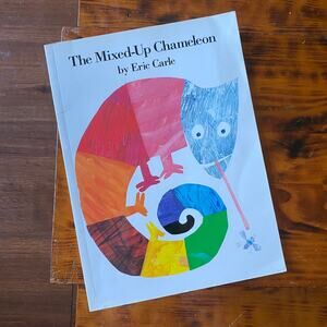 Vintage 1984 Eric Carle The Mixed-Up Chameleon Paperback Book